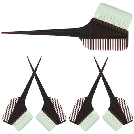 ABOOFAN Kit Tintura Chioma 5 Pezzi Ciotola per Tintura, Spazzola e Pettine per Parrucchiere, Strumenti Plastica Durevole per Salone e Uso Fai da Te