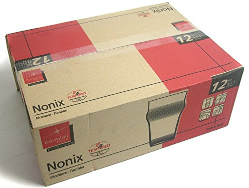 Bormioli Rocco - Set n° 12 Bicchiere Birra MEZZA PINTA IMPERIALE - mod. NONIX MEZZA PINTA - Capacità 29 cl - Vetro Temperato