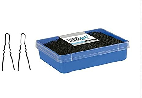 Eurostil Horquillas de Color Negro de 55 mm - 15 gr