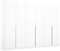 Rauch Möbel Alabama Schrank Kleiderschrank Drehtürenschrank Weiß 6-türig inklusive Zubehörpaket Classic 3 Kleiderstangen, 9 Einlegeböden BxHxT 271x229x54 cm