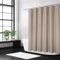 Flachs Leinen wie 240GSM Schwere extra Lange Stoff Duschvorhang mit Haken Hotel Luxus waschbar,Taupe,180x240 cm
