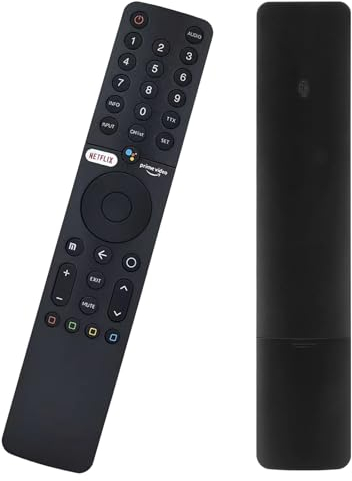 Nouveau XMRM-19 Télécommande Vocale Bluetooth pour Xiaomi MI P1 Series Android Smart TV, Q1 75 LED TV, avec Netflix et Prime Video Boutons