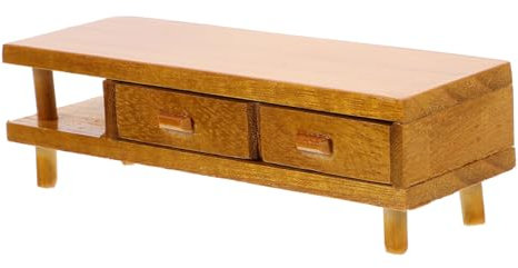 ibasenice Miniatur PuppenhausmöBel Holz Tv-Schrankmodell, Leichtes 12x4x3.8cm, Wohnzimmer Dekoration FüR Puppenhaus, Fotografie Requisiten