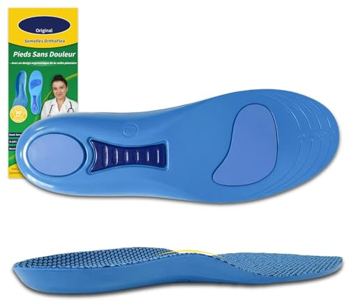 Sofela Semelles OrthoFlex Hallux Valgus Une Journée Entière Sans Douleur (Bleu, 39-42, 1 Paire)