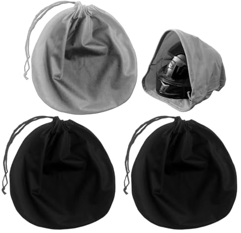 Sac De Rangement De Casque 3 Pièces, Sac À Poussière De Casque, Sac De Rangement À Cordon, Accessoires De Casque, Sac De Protection Contre Le Casque.