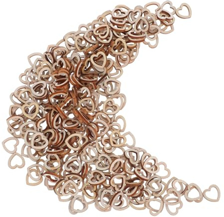 OFFSCH 300piezas Adornos De Madera De Corazón Para Manualidades De Corazones De Madera Sin Terminar Para Decoración De Pared Fiestas y San Valentín