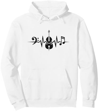 Contrabassiste Battement De Cœur Contrebasse Sweat à Capuche