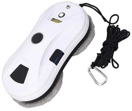 Robot Nettoyeur de Vitres, Planification Automatique de Routine, Puissance D'aspiration de 2800 Pa, Robot de Nettoyage de Vitres avec 8 Tissus, 100-240VAC (Prise UE)