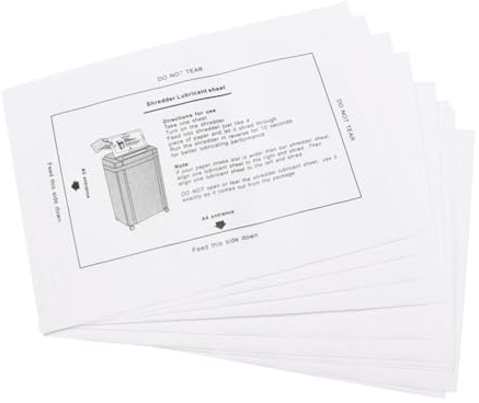 NUOBESTY 8st Professionelles Aktenvernichteröl Schmierölpaket Ölpapier Haupt Tragbares Papier