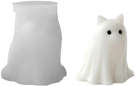 Stampo in Silicone a Forma di Fantasma,Stampo Per Colata In Resina Siliconica - Accessori Creativi Spaventosi Per Decorazioni Casa Stregata Aromaterapia E Torte