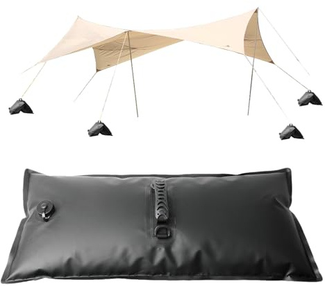 Saco Lastre para Peso De Agua para Carpa Toldo,Contrapesos para Toldos Y Carpas - Base Pesada con Asa Plegable Saco De Agua Resistente Al Viento para Awning Exterior Patio