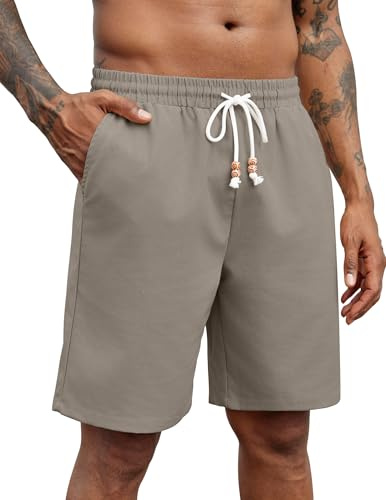 COOFANDY Pantaloncini Uomo Corto Estivi con Elastico in Vita Pantaloni Baggy Shorts Pantaloncini da Uomo con Tasche Pantaloni Corti Maschio Leggeri