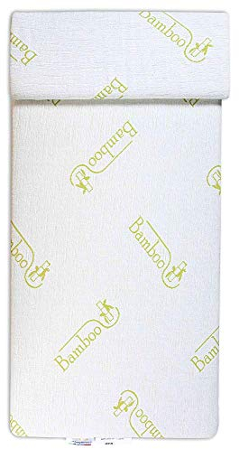 EVERGREENWEB Baby Matratze 70x140 aus Latex und WATERFOAM, 12 cm Hoch + Kissen KOSTENLOS Anti-Erstickung, Abnehmbarer Bamboo Bezug, Kinderbett Anallergisch, Waschbar | Bamby