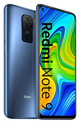 Xiaomi Redmi Note 9 4GB+128GB, 6.53 DotDisplay, MTK Helio G85, 5020Mah Large Battery, Midnight Grey, Official UK Version