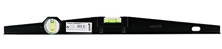 Rhino 48702 Niveau de maçon 500 mm Eau Bulle 500 mm - Niveau trapézoïdal Aluminium - Longueur 500 mm - 2 Fioles - Pincipalement utilisé pour Les travaux d'extérieurs - Garantie à Vie