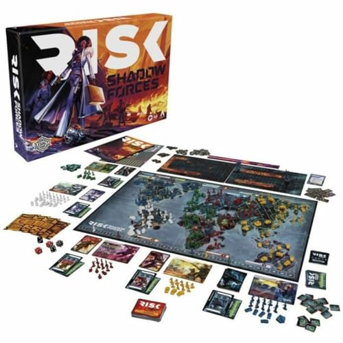 Risk Shadow Forces, Strategiespiel, Legacy Familien- und Erwachsenen-Brettspiel, ab 13 Jahren, 3-5 Spieler, Avalon Hill