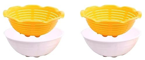 Censous 2 x jäsningskorg i plast bröä korg kök surdegkorg