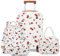 Sea choice Kinderkoffer mit Rucksack Set Handgepäck 18 Zoll Leicht Hartschalenkoffer Trolley Jungen Mädchen Reisekoffer YKK Reiverschluss mit 4 Rollen TSA