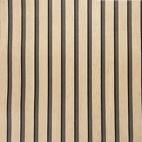 Camiraft 3D Tapete Holzoptik Papiertapete mit Holz-Optik,3D -Paneele im modernen Lamellenwand Holz Imitation Muster Lamelle,Eiche Helle,53 * 950CM