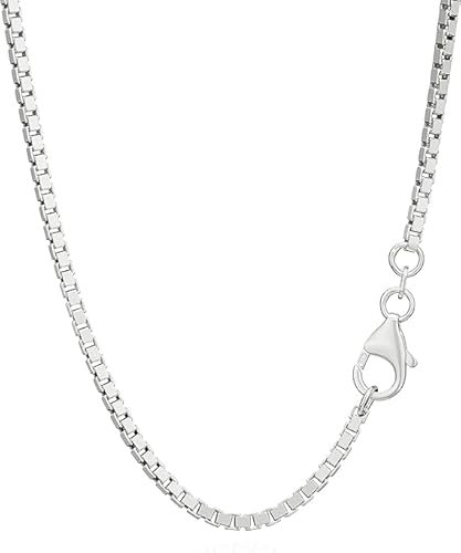 Gicko Boxkette Silber 925 - Venezianerkette - Damenkette 1,2mm Schlangenkette Sterling Silber 925. Halskette Für Damen V2 (55)