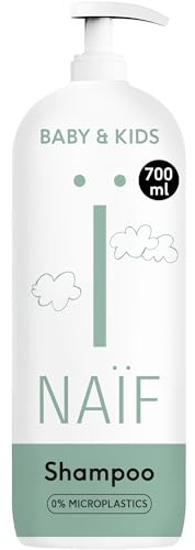 Naïf Champú Cuidado para Bebés y Niños – Con ingredientes naturales, vegano, sin SLES, microplásticos, siliconas ni parabenos – 700ml