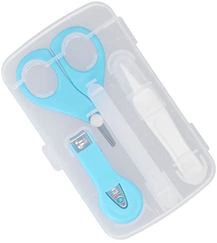 Baby-Nagelknipser, Baby-Nagelknipser, Baby-Nagelset, Baby-Maniküre-Set, 3-in-1-Baby-Nagelpflegeset, Baby-Fingernagelknipser für die Maniküre und Pediküre von Säuglingen (BLUE)