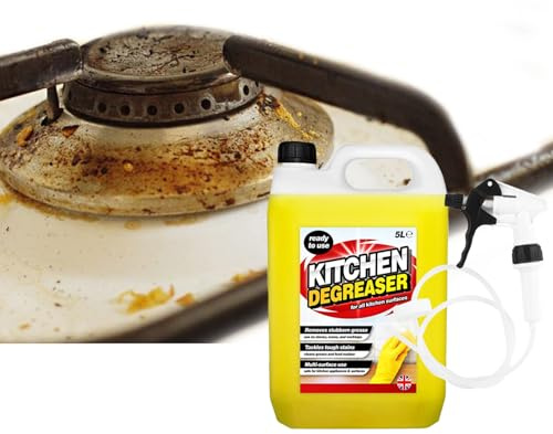 5L Kitchen Degreaser Tackle Tough Stains Cleaning Food Residue With Hose Trigger (1)