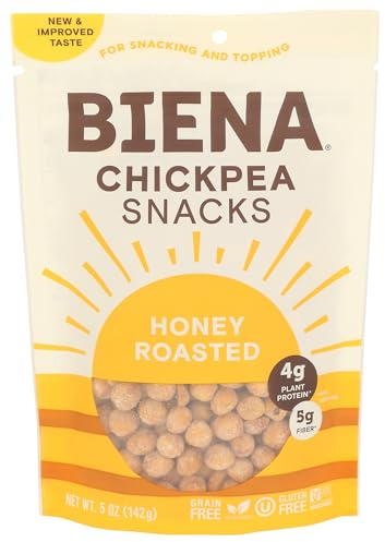 Biena Chickpea Snacks, Honey Roasted, 5 Ounce