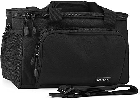 Lixada Borsa da Pesca Canvas Pesca Borsa Tracolla Pacchetto di Pesca Borsa di Pesca Sacchetto Esca Bobina Borsa Custodia