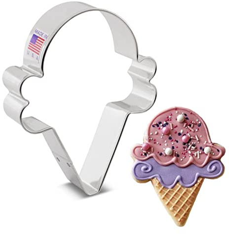 Ann Clark Cookie Cutters Ice Cream Cone/Clown Face Cookie Cutter, 10.2 cm