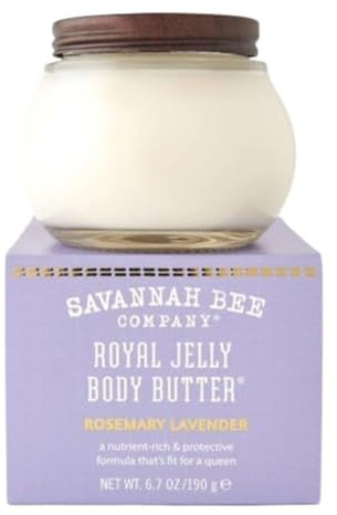 Savannah Bee Company Royal Jelly Body Butter ROSEMARY LAVENDER 6.7 Ounce