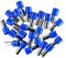 Lot de 25 embouts de câble isolés 16 mm² bleus