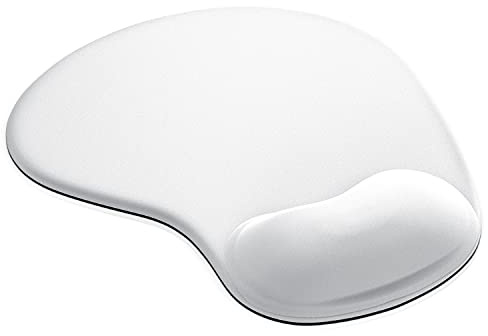 CSL - Alfombrilla ergonómico para ratón y Teclado - Alfombrilla de Oficina con Almohadilla de Gel - Office Comfort Mousepad - Lavable - para PC Laptop y Notebook