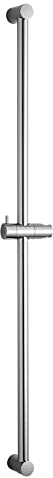 OFFO Asta doccia 80 cm, asta doccia segmentata montata a parete, distanza regolabile da 50 a 81 cm, con supporto per doccetta, ricambio per doccia, cromato