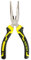 Spitzzange mit Feinen Zähnen Zange mit Rutschfestem Griff Professional Zangen Spitzzange Lang Dauerhaft Flachrundzange Long Nose Pliers für Schmuckherstellung Drahtwicklung DIY Handwerk