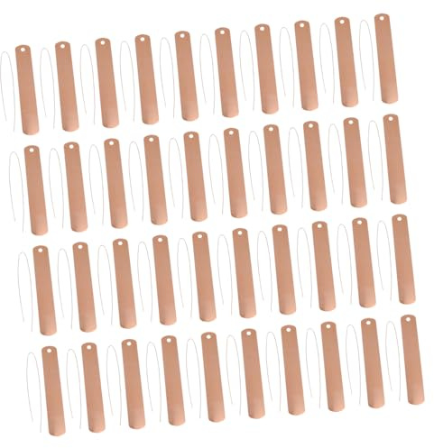 POPETPOP Etichette Da Giardinaggio in Rame Cartellini Da Appendere Per Piante e Fiori, Set 30 Pezzi Filo Di Rame, Etichette Rotonde Leggere Per Orto, Balcone e Ambienti Interni