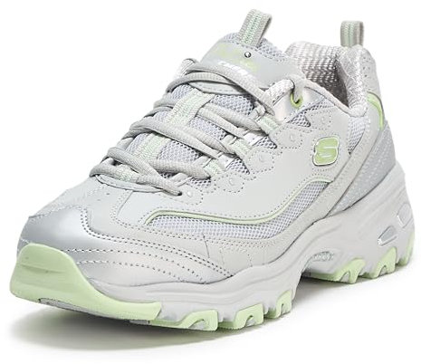 Skechers dam 150246-gylm fritidssko, Grå lime, 41 EU