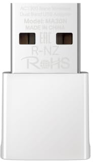 Mercusys MA30N, AC1300 Mbps, Dual Band, MU-MIMO, Plug and Play, Nano Wi-Fi 5 USB Adapter
