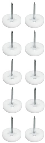 cyclingcolors 10x clavos de almohadilla de mueble patines deslizantes tacos sillas protector redondas, 13mm
