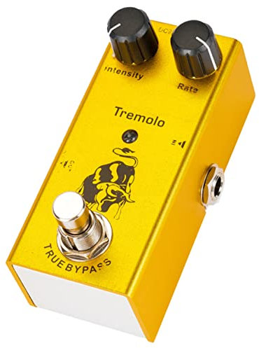 ibasenice Pédale Tremolo Pour Guitare Avec De Taux Et Bypass Effet De Guitare Miniature Sans Bruit Pour Musiciens