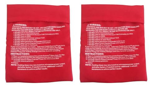 2Pack Microwave Potato Bag,Potato Bag Reusable Baked Potato Cooker Microwave Potato Cooker Bag for Perfect Potatoes in 4 Minutes Quick Easy Kitchen Gadget
