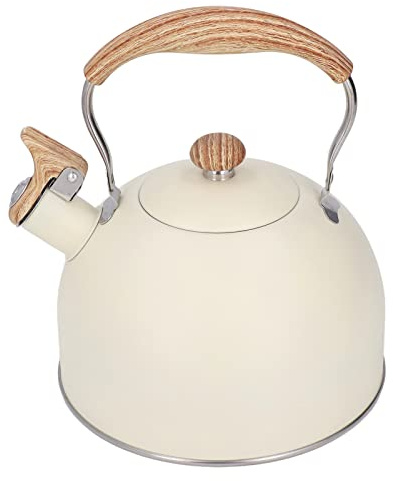 Karaca Hydroel Tekannan för Induktion och Gasspis, 2,5L, Rostfritt Stål med Trähandtag, Visselpanna, Modern