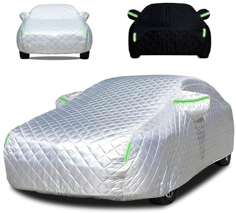 Genérico Funda Coche Antigranizo para 𝖡𝖬𝖶 X5 (2010-2024), Anti-Granizo Cubierta del Vehículo Tela Oxford Gruesa Funda de Coche Exterior Personalizada Todos los Climas(Silver)