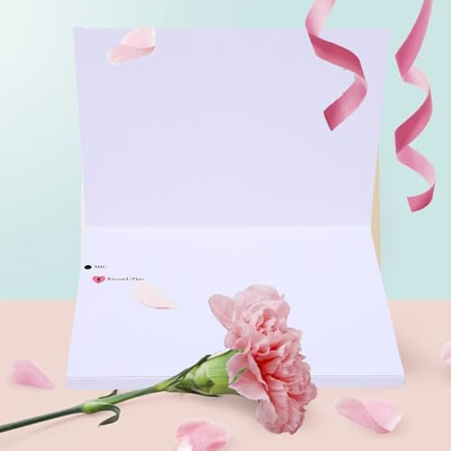 Cuifati Inspelning Av Gratulationskort, Inspelning Av DIY Tomt Meddelandekort, Anpassat Inspelningsbart Födelsedagskort för Födelsedagssemester, 4 Minuter Inspelningsbart