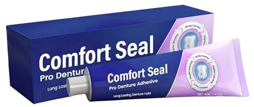 Crema Adesiva Per Protesi Dentali - 40g Adesivo Dentale Termoplastico, Formula Termoplastica Extra Forte Tenuta, Tenuta Sicura Tutto Il Giorno Per Dentiere Superiori Inferiori Parziali Confort