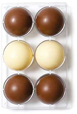 DECORA 0050087 PRALINENFORM HALBKUGEL Ø 75 275X150X22MM