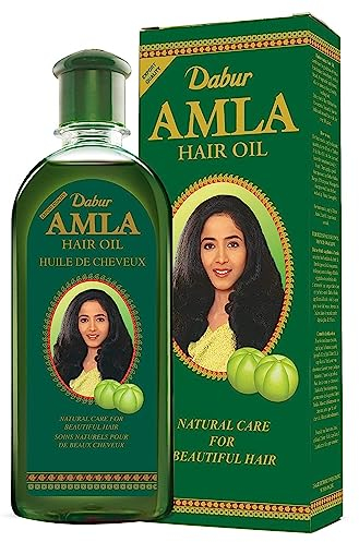Dabur Amla Hair Oil 200 ml - Trattamento naturale per capelli lunghi, olio nutriente che previene la rottura e la caduta/Olio per capelli Amla per la crescita rapida