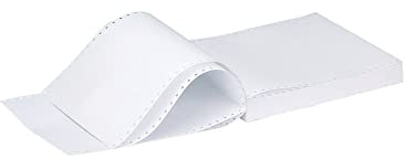 Q-Connect 11x9.5 Inches 2-Part NCR Plain Listing Paper (Pack of 1000) C2NPP