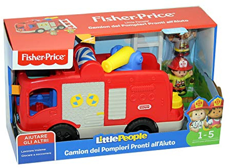 Little People - Camión de Bomberos Playset Juguete para niños de 1 años + Multicolor, FPV32