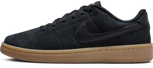 Nike Women's WMNS Court Royale 2 Suede Sports Shoe, Black White 001, 4.5 UK